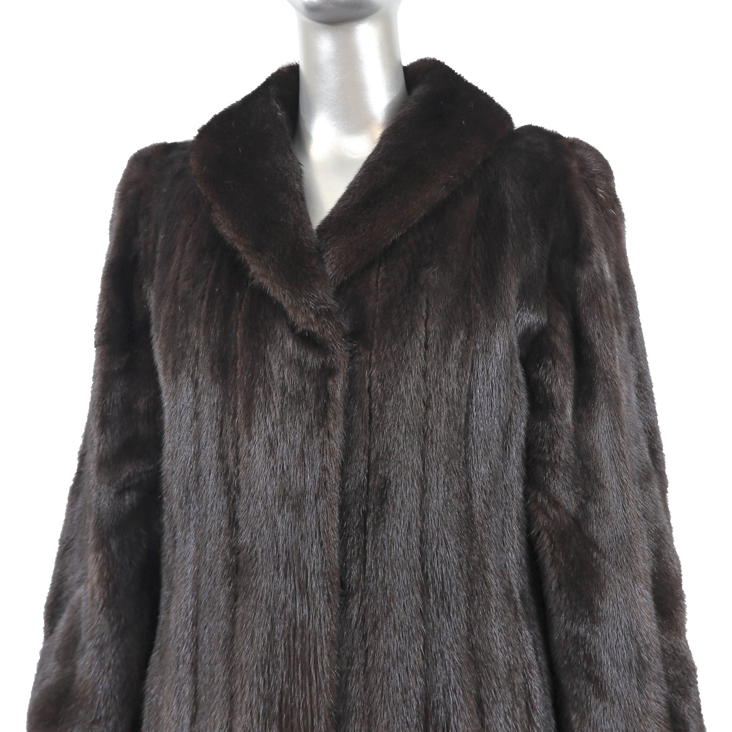 Black Mink Coat- Size M