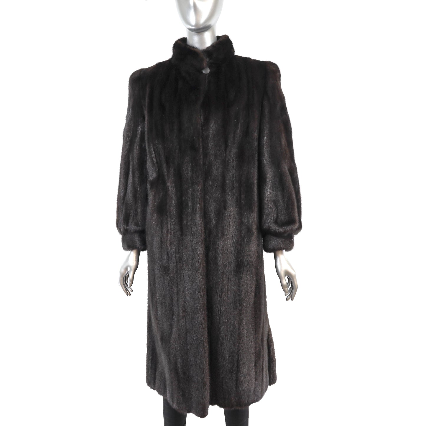 Dark Mahogany Mink Coat- Size M