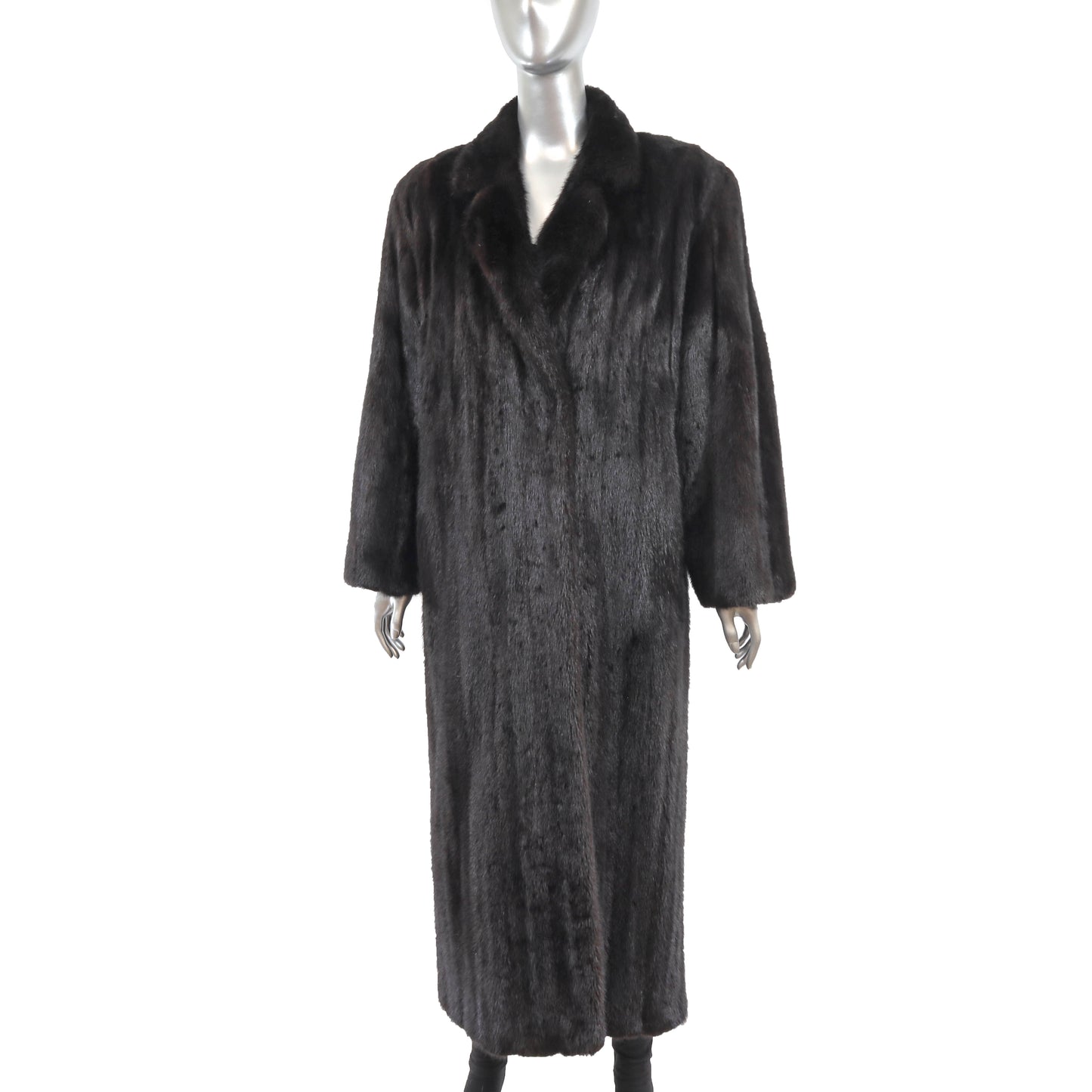 Black Mink Coat- Size M