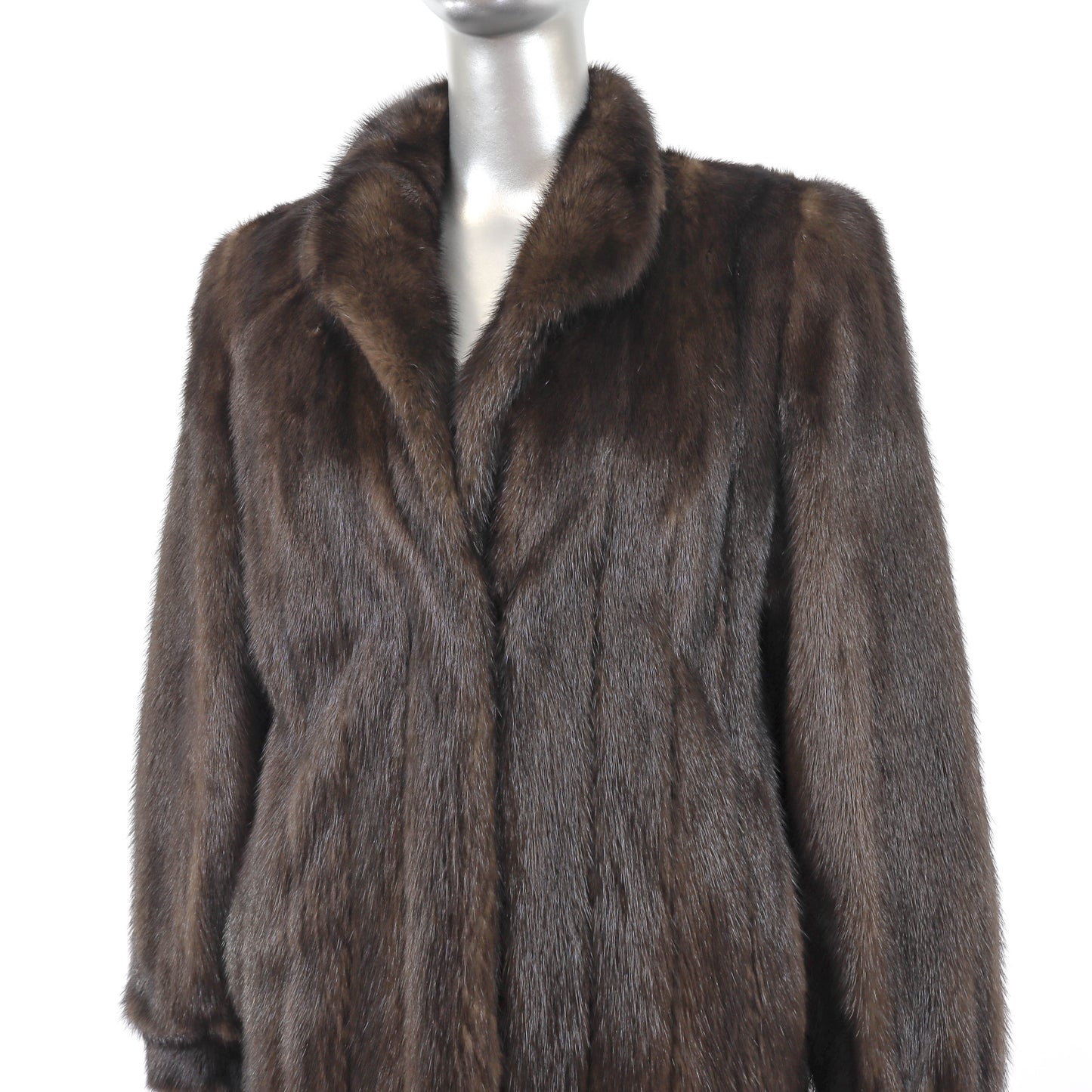 Brown Mink Coat- Size M