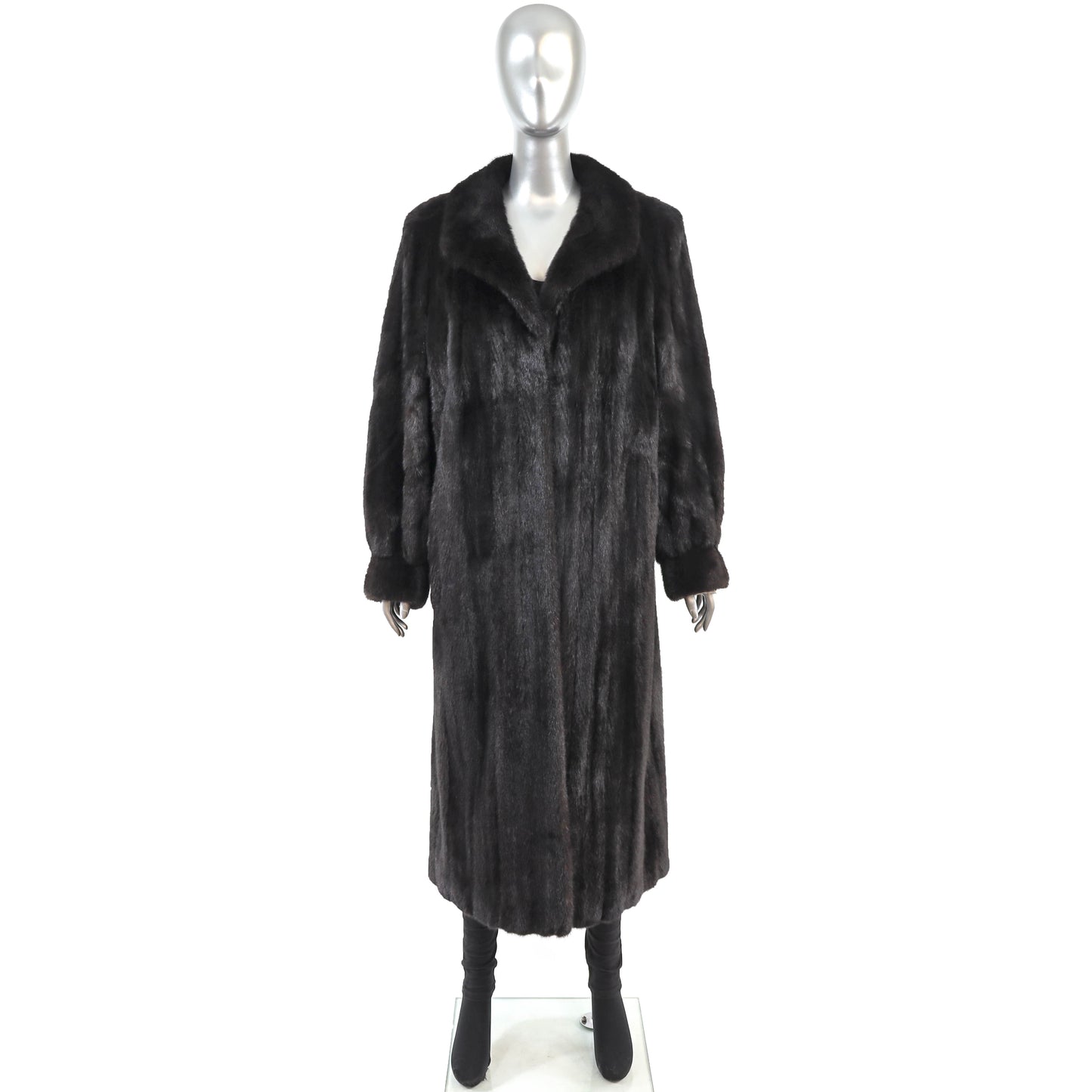 Black Mink Coat- Size L