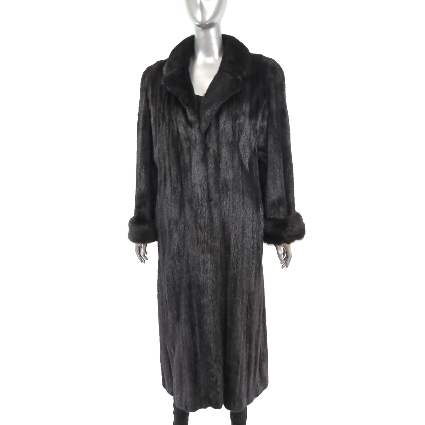 Black Mink Coat- Size L