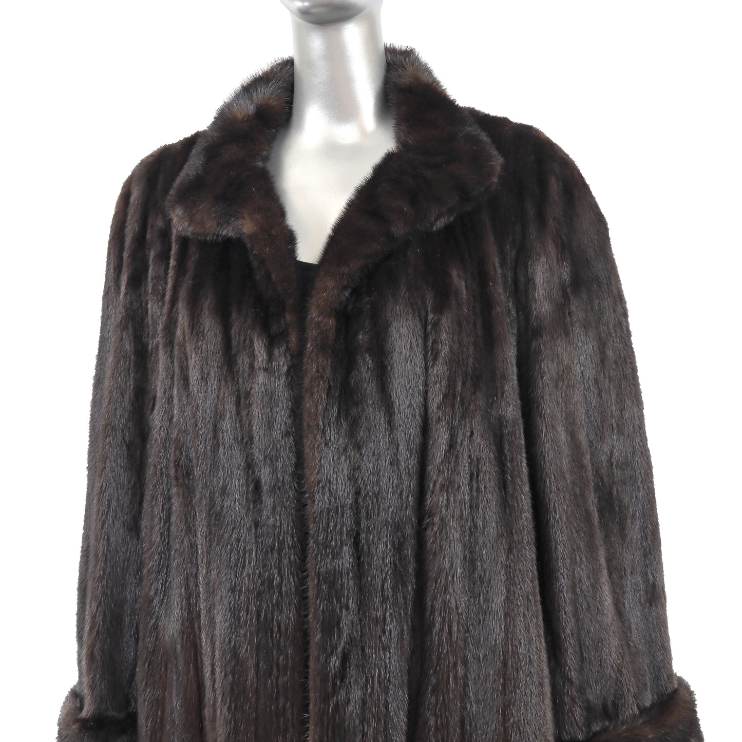 Dark Brown Mink Coat- Size XXL