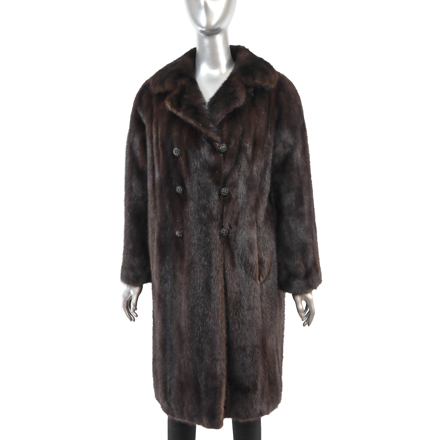 Mahogany Mink Coat- Size L