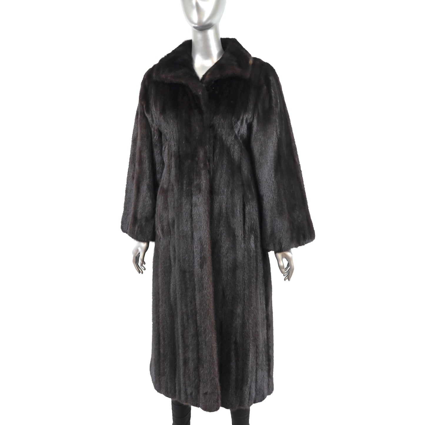 Black Mink Coat- Size M