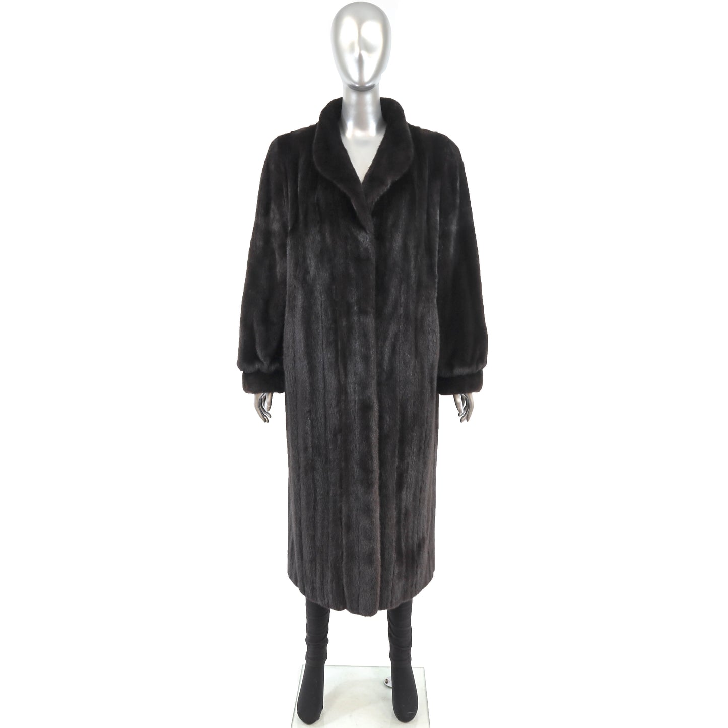 Blackglama/ Adolfo Black Mink Coat- Size XL