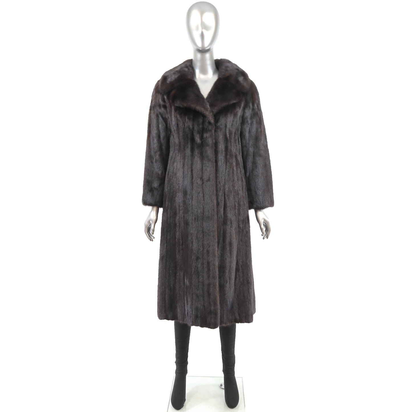 Saks Jandel Mahogany Mink Coat- Size M