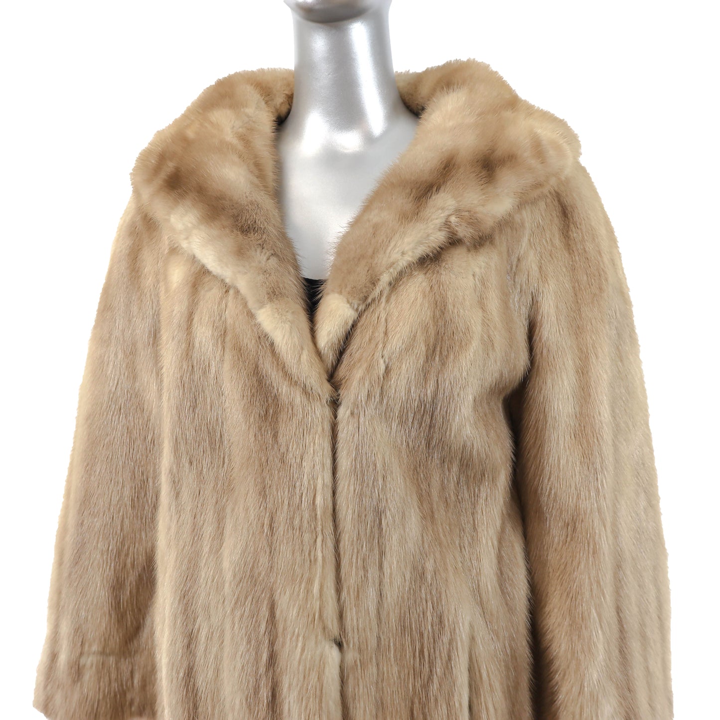 Light Brown Mink Coat- Size XL