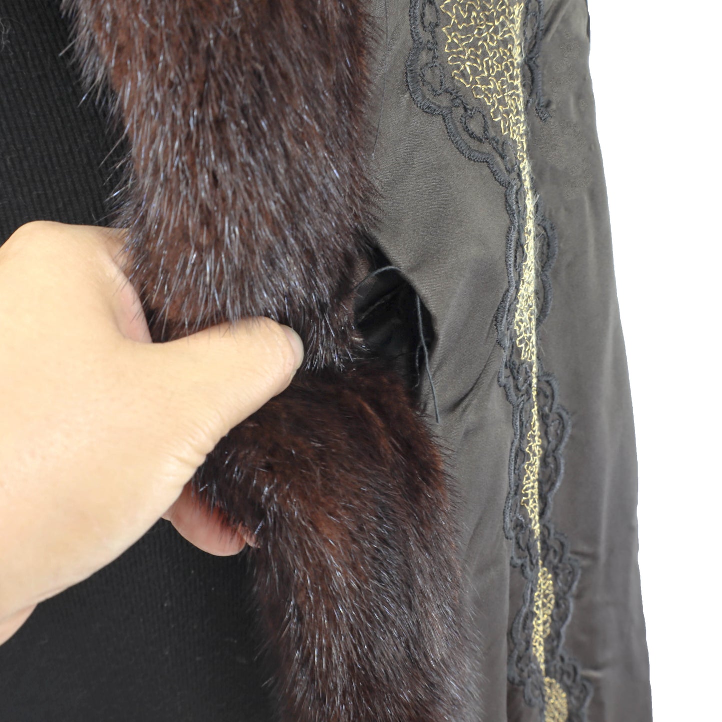 Brown Mink Coat- Size M