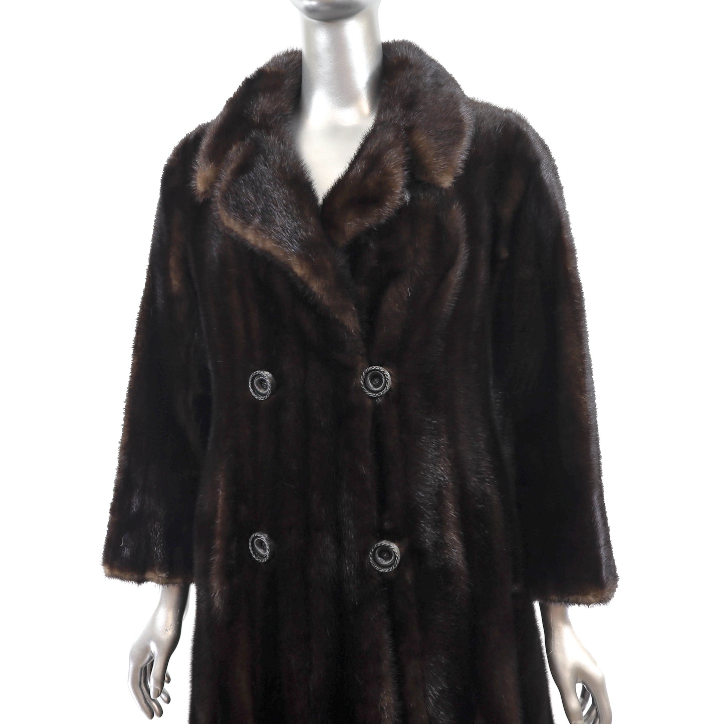 Dark Brown Mink Coat- Size S