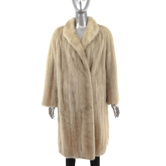 Beige Mink Coat- Size L