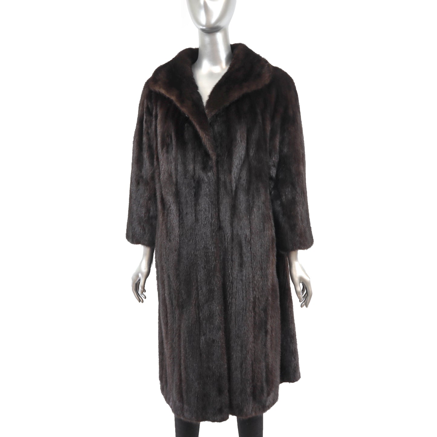 Brown Mink Coat- Size M