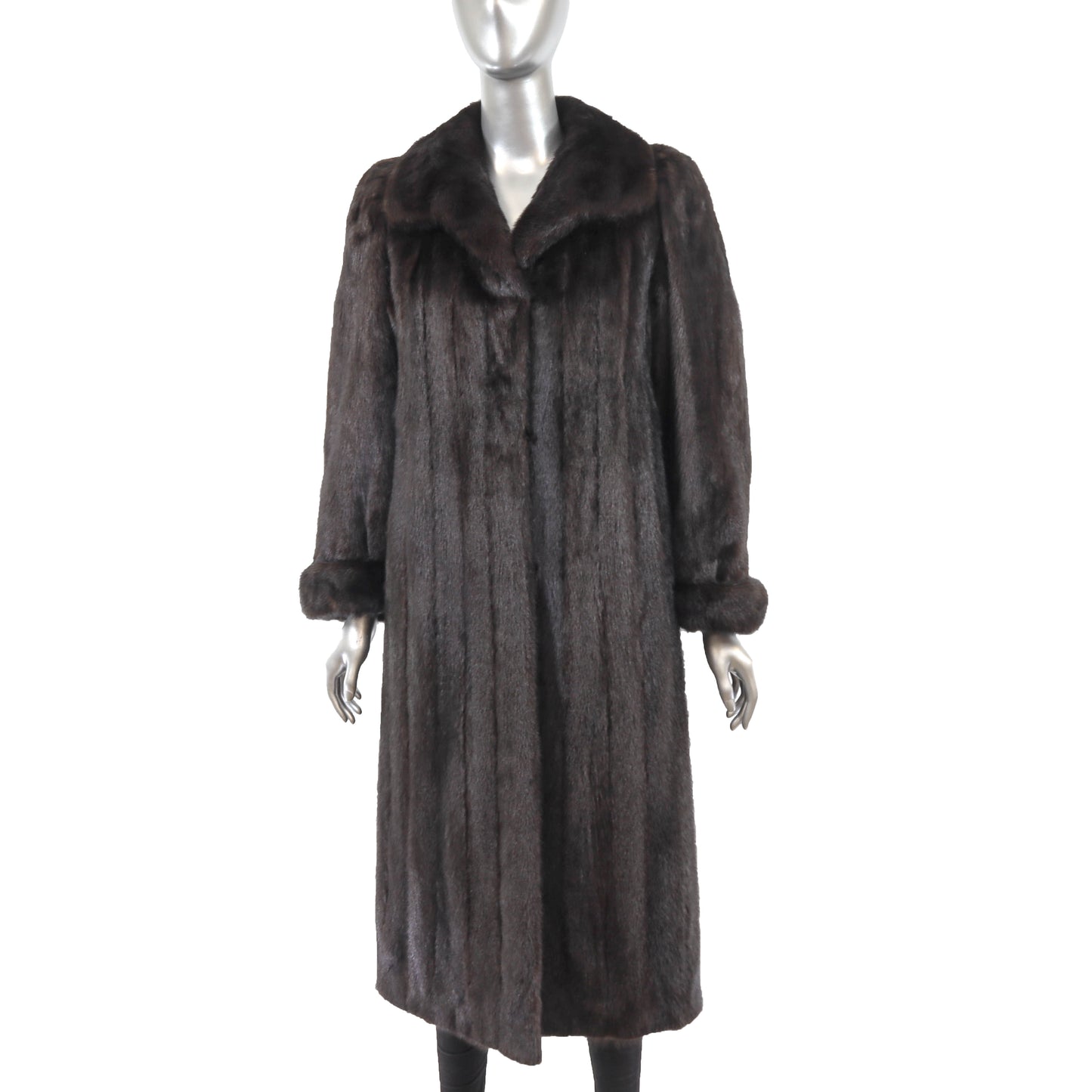 Dark Brown Mink Coat- Size S