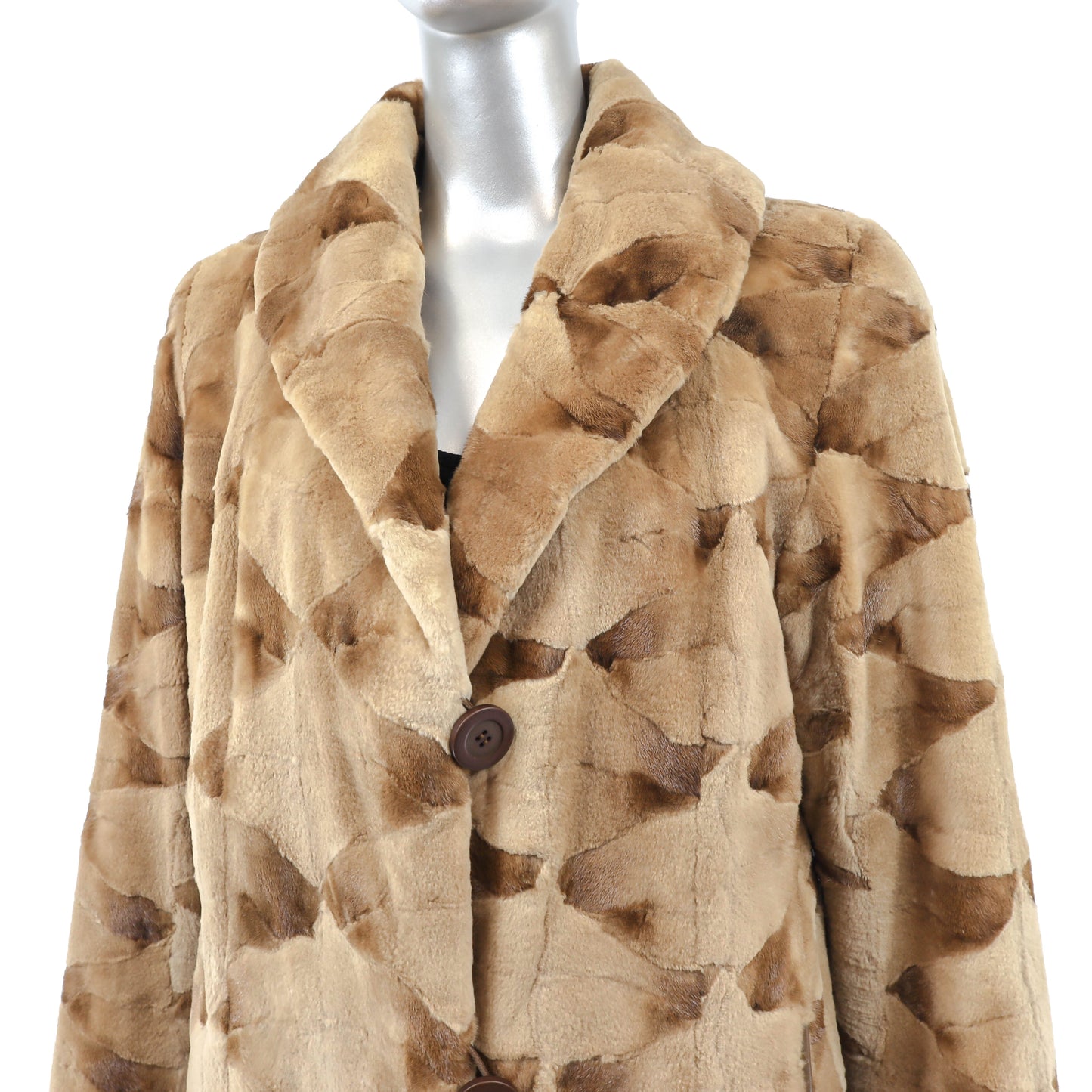 Sheared Reversible Mink Coat- Size M