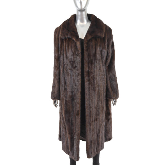 Mahogany Mink Coat- Size XXL