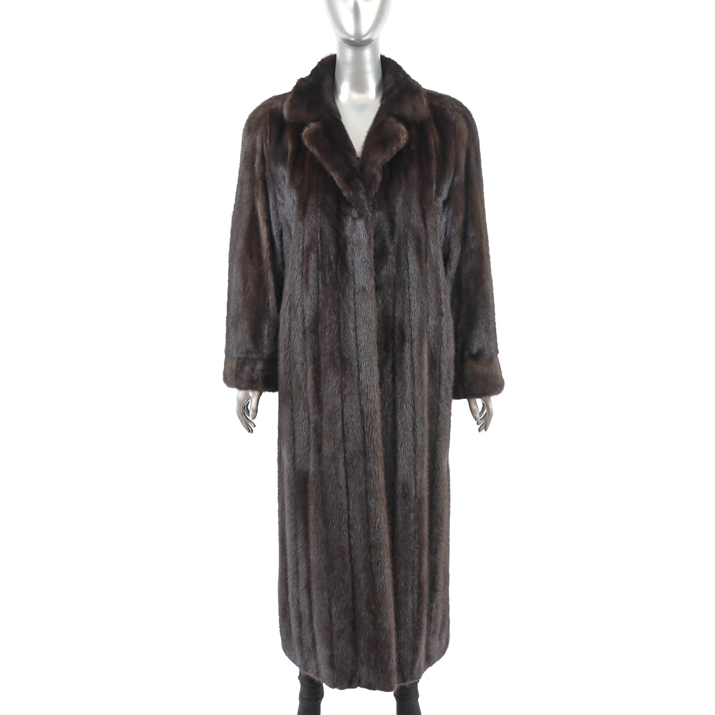 Dark Mahogany Mink Coat- Size M