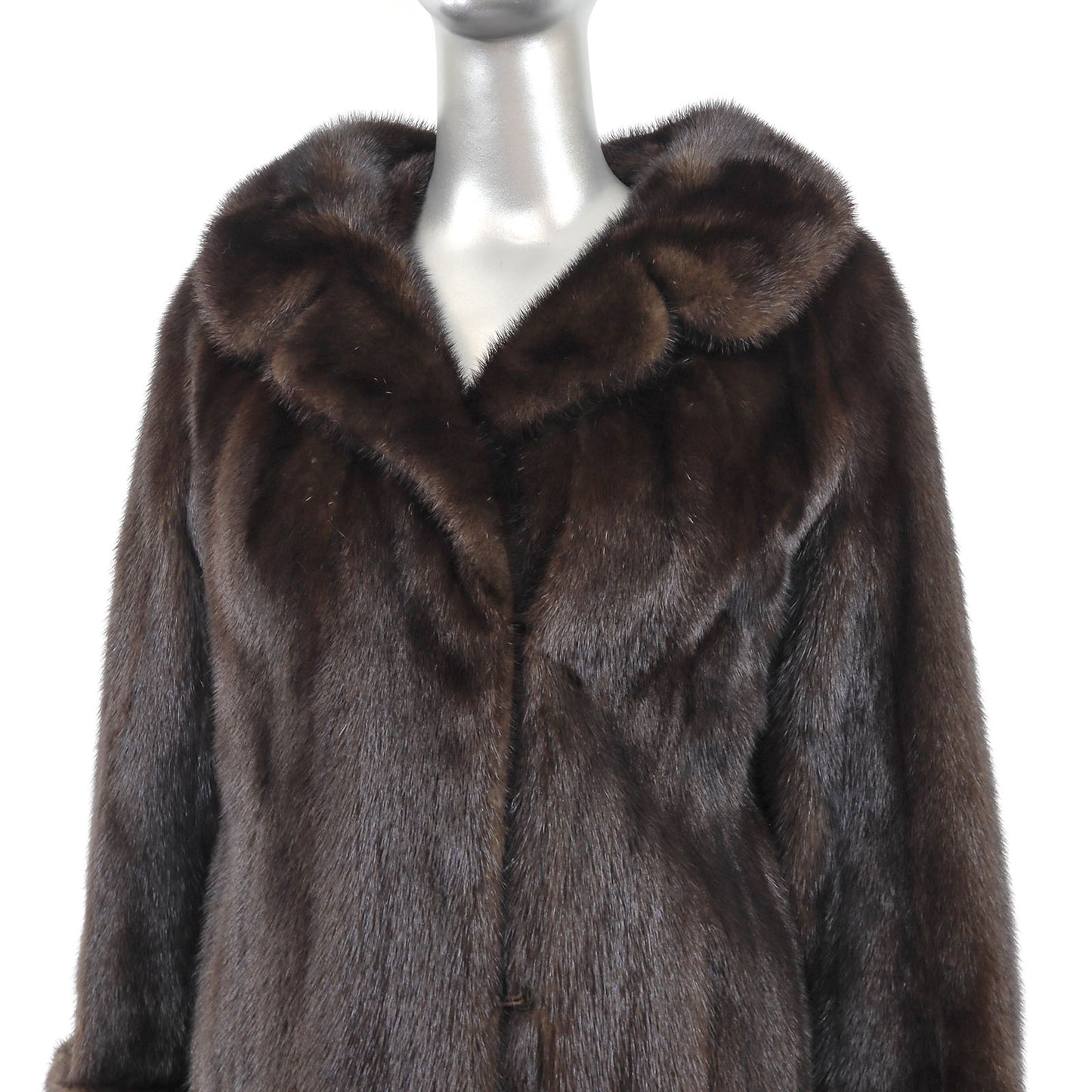 Dark Brown Mink Coat- Size M