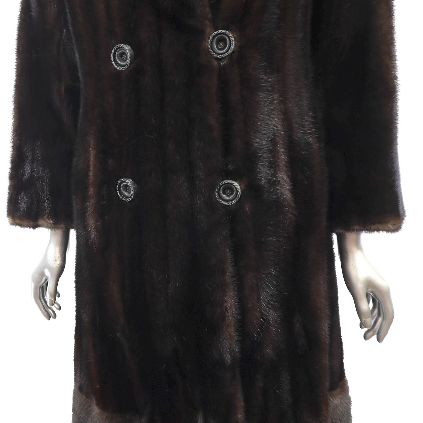 Dark Brown Mink Coat- Size S