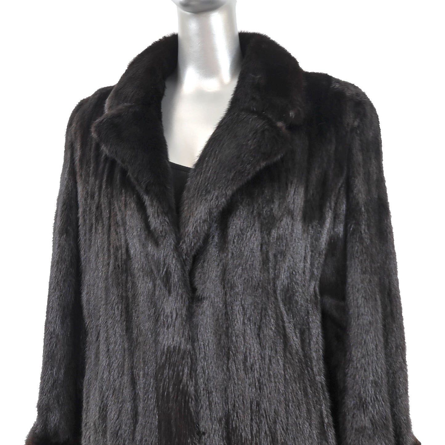 Black Mink Coat- Size L