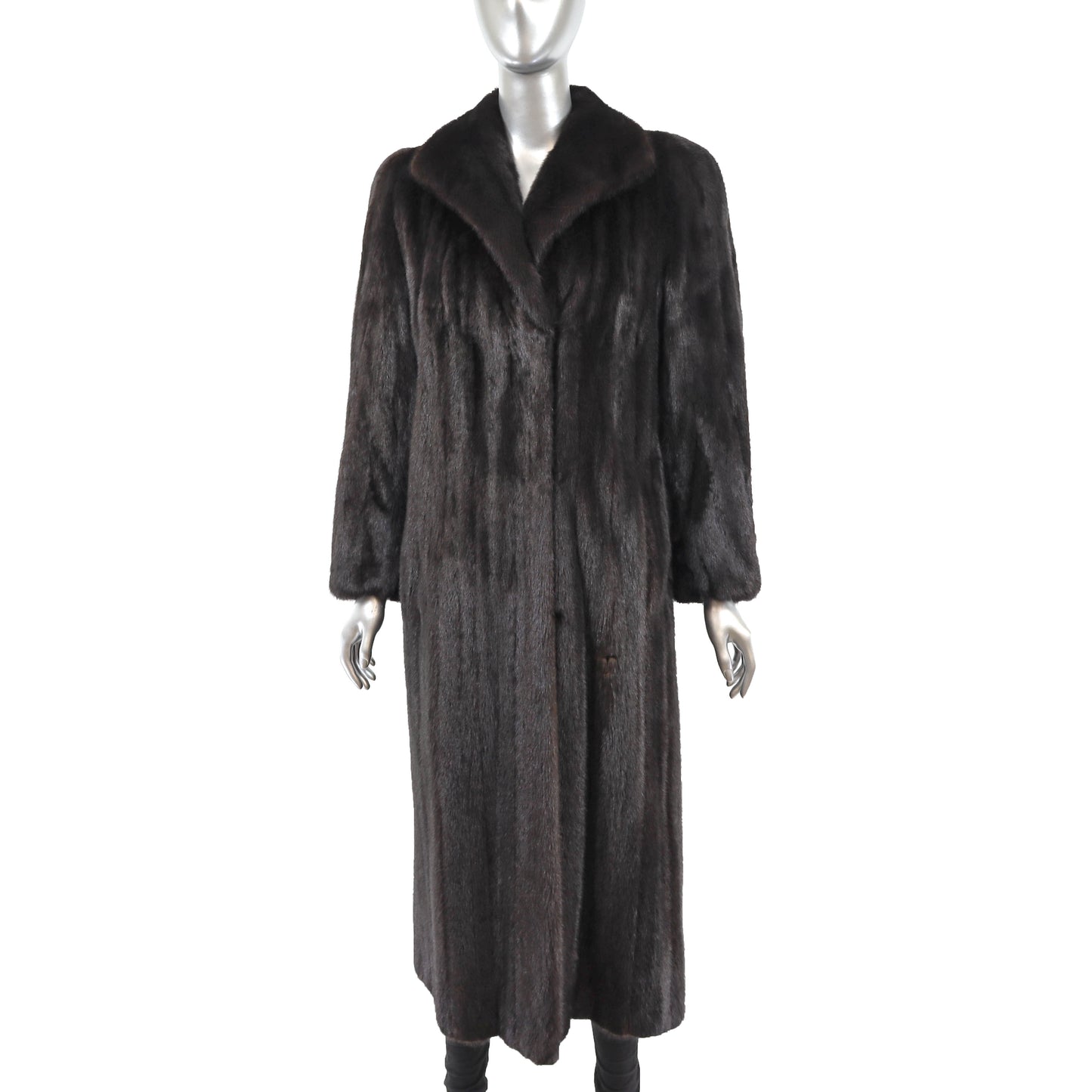 Black Mink Coat- Size M