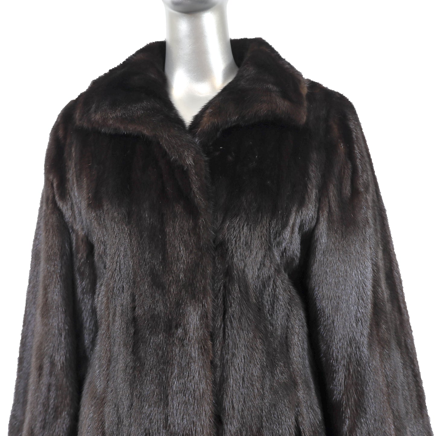 Black Mink Coat- Size M