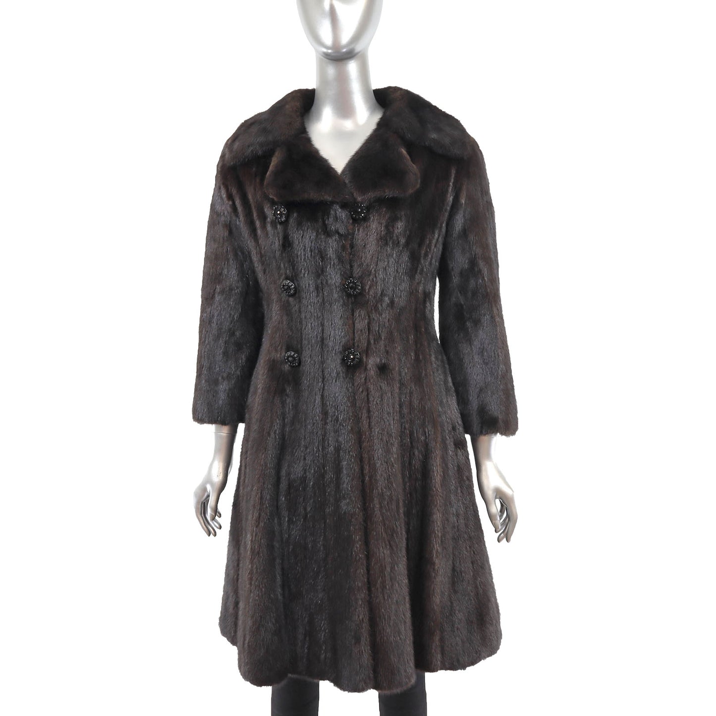 Blackglama Dark Brown Mink Coat- Size XS