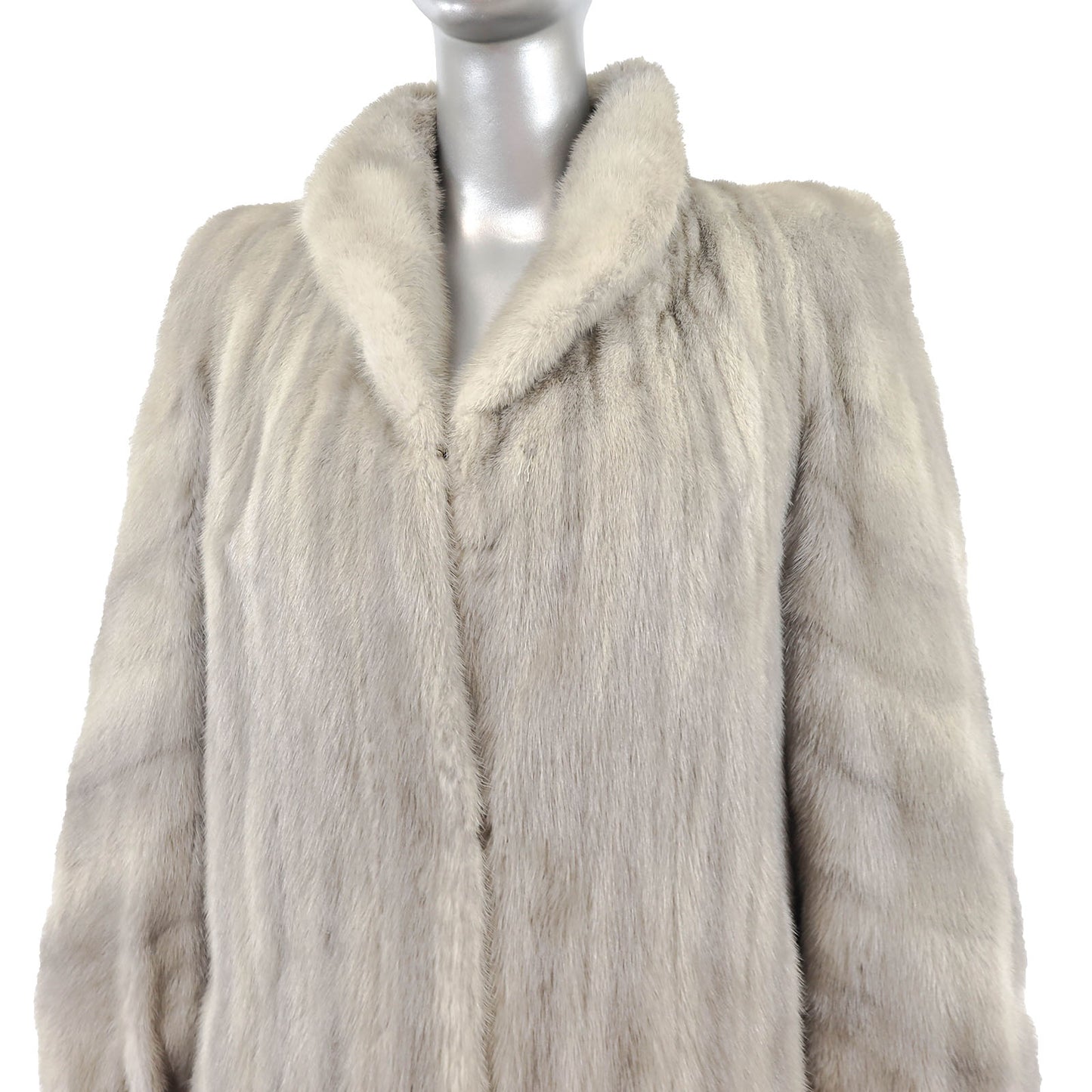 Grey Mink Coat- Size M