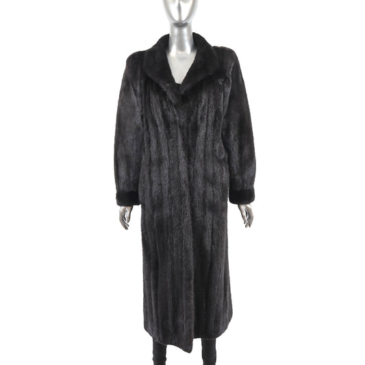 Black Mink Coat- Size M