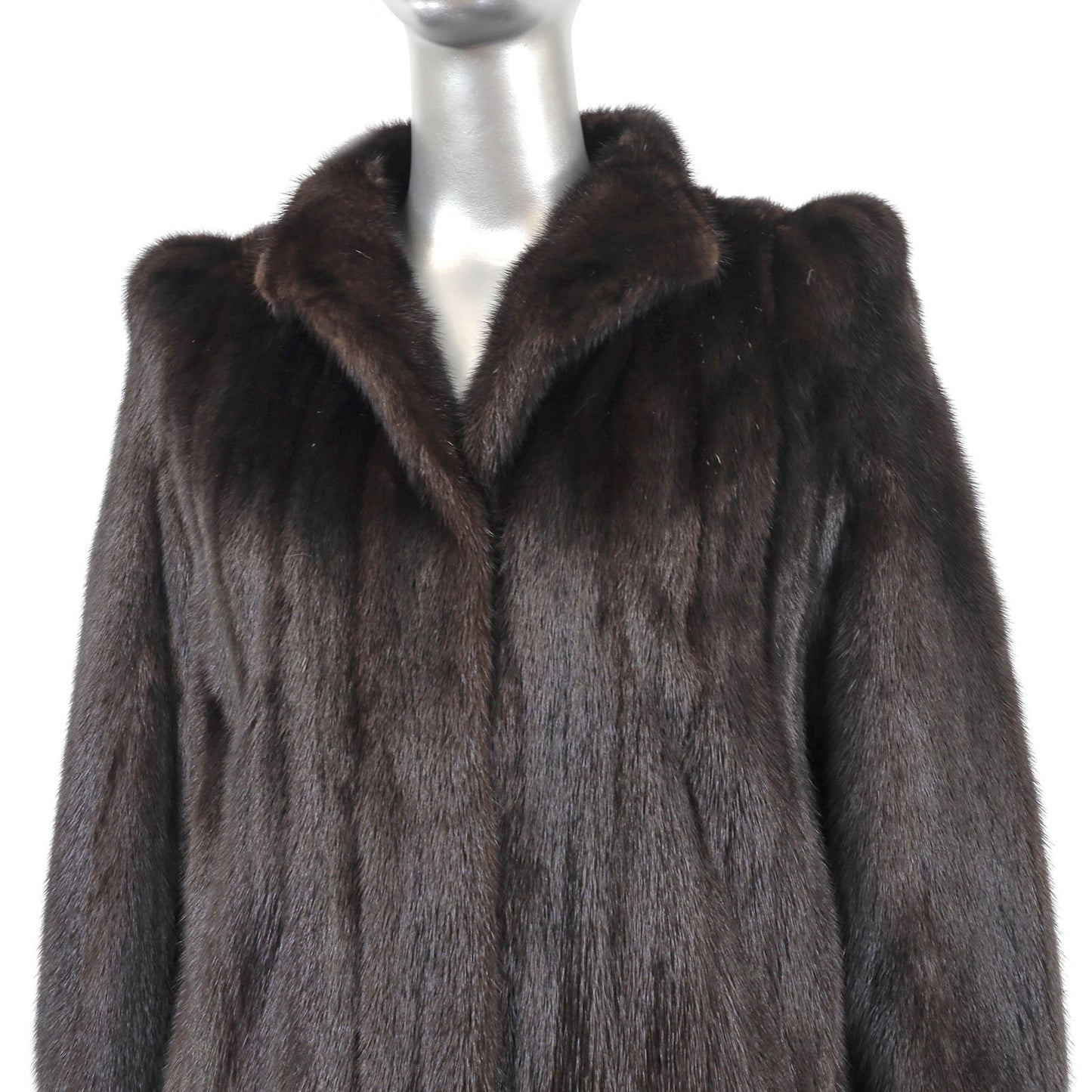 Dark Brown Mink Coat- Size S