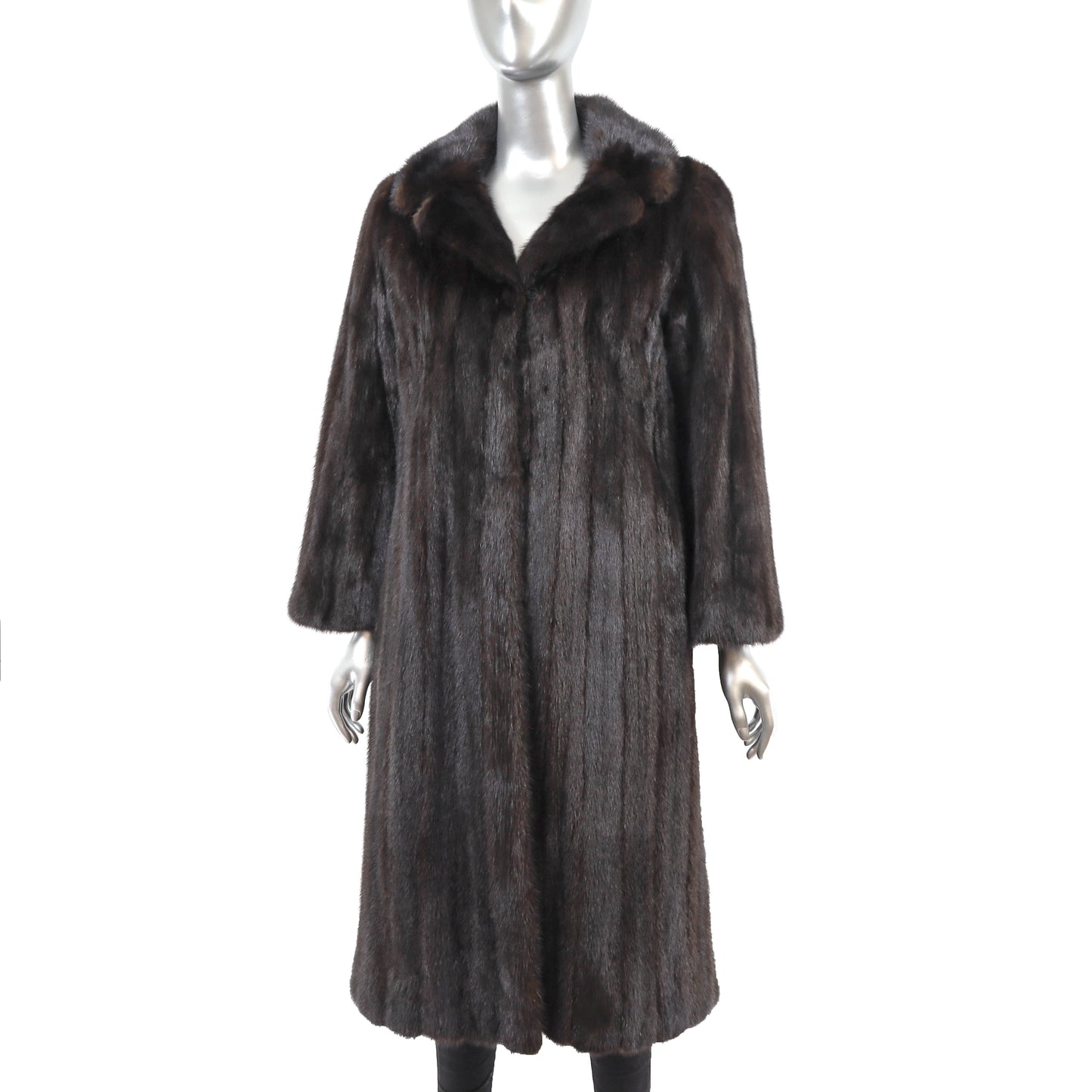 Rosendorf/ Evans Dark Mahogany Mink Coat- Size S