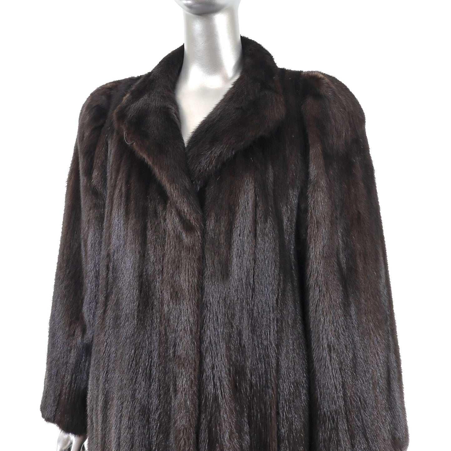 Dark Brown Mink Coat- Size M