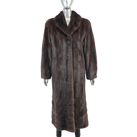 Mahogany Mink Coat- Size L