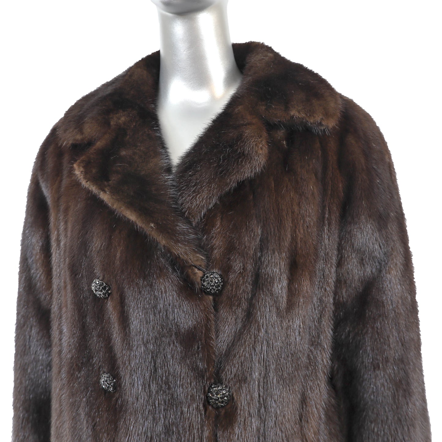 Mahogany Mink Coat- Size L