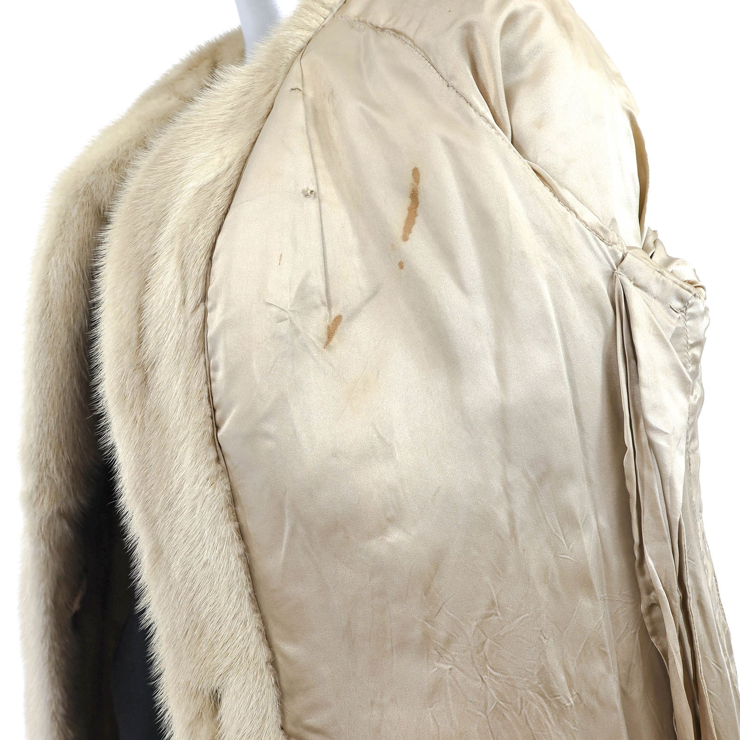 Ivory Mink Coat- Size M