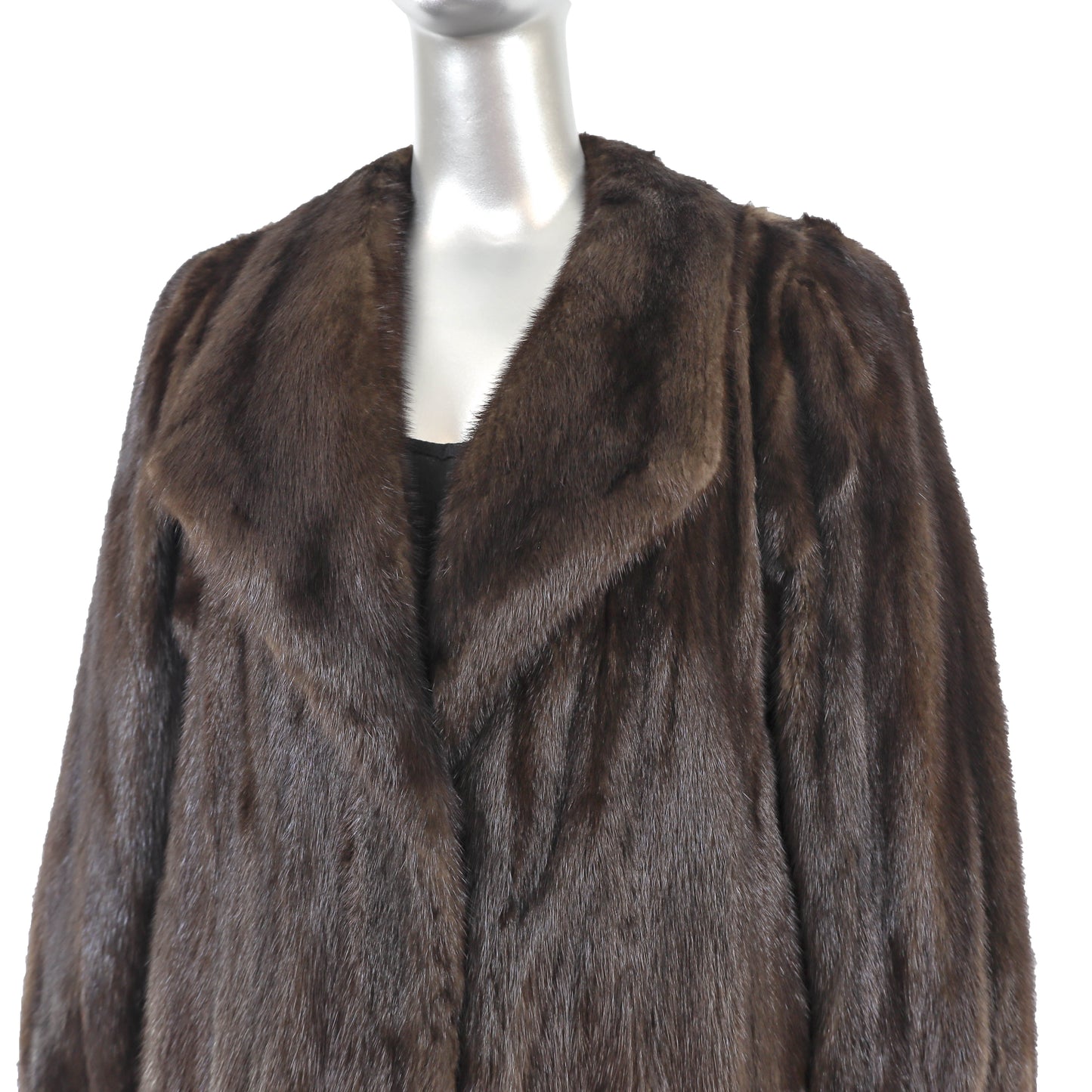 Mahogany Mink Coat- Size L