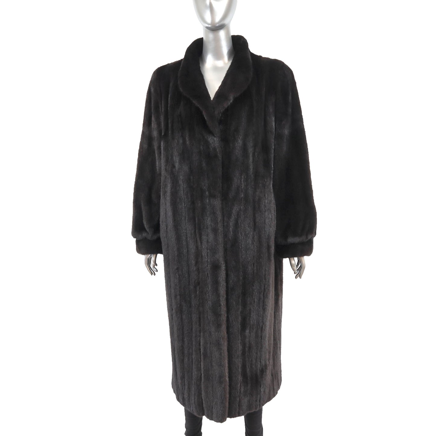 Blackglama/ Adolfo Black Mink Coat- Size XL