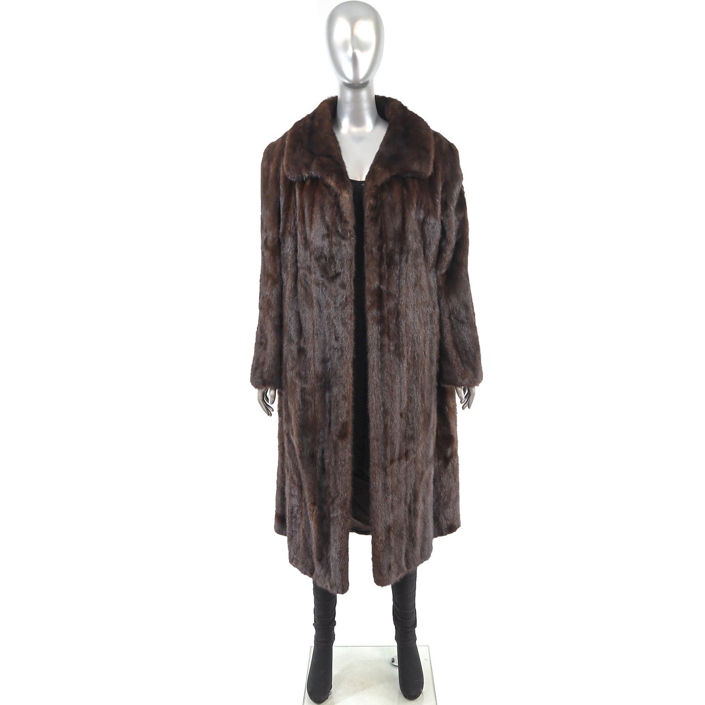 Mahogany Mink Coat- Size XXL