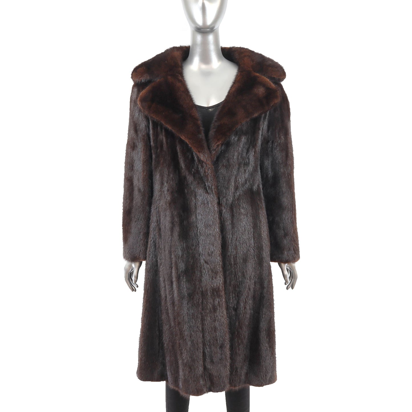 Brown Mink Coat- Size M