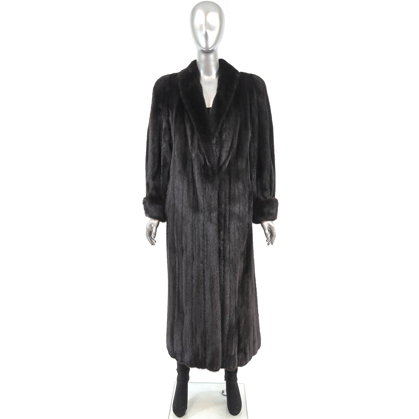 Revillon/ Saks Fifth Avenue Black Mink Coat- Size M