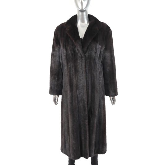 Brown Mink Coat- Size M