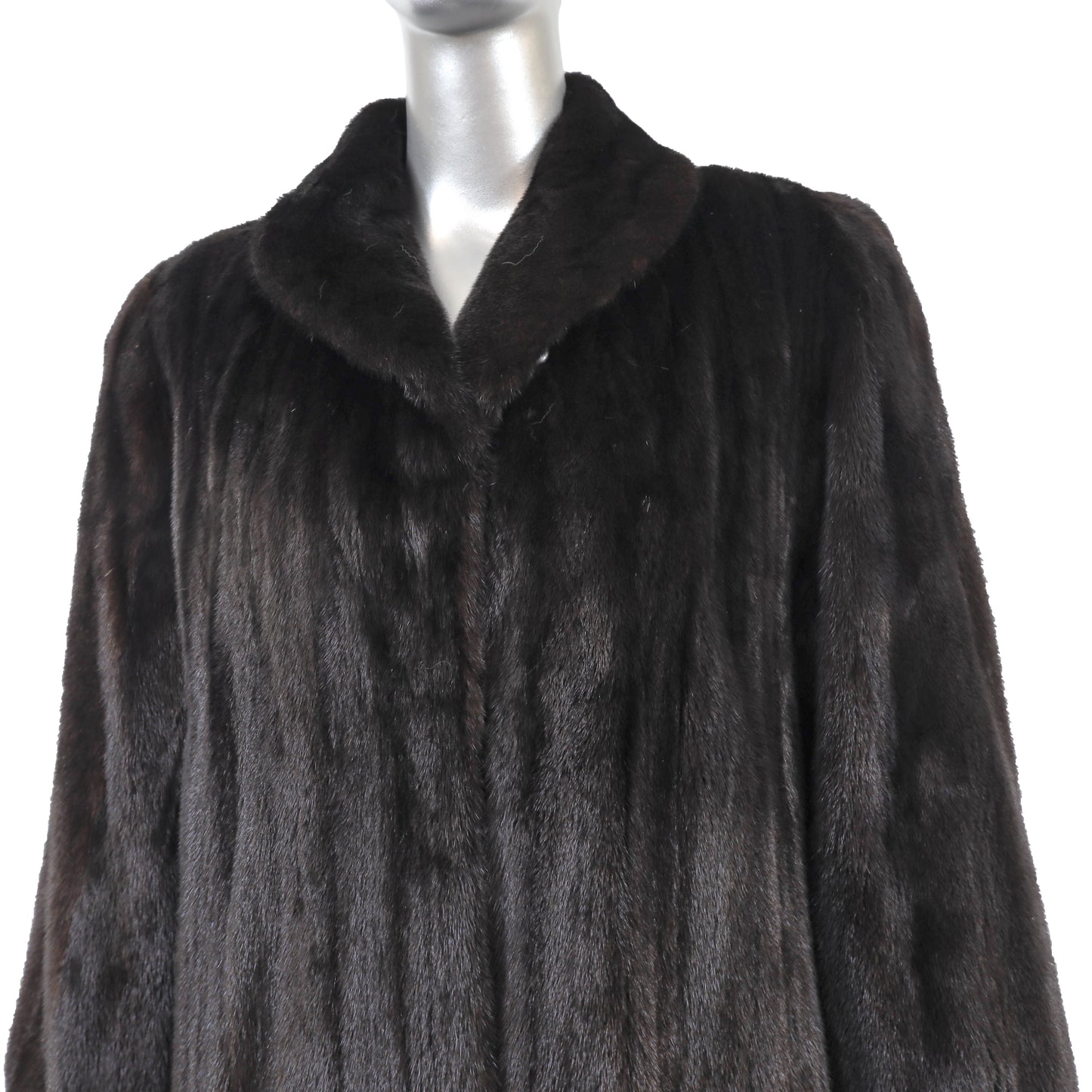 Black Mink Coat- Size M