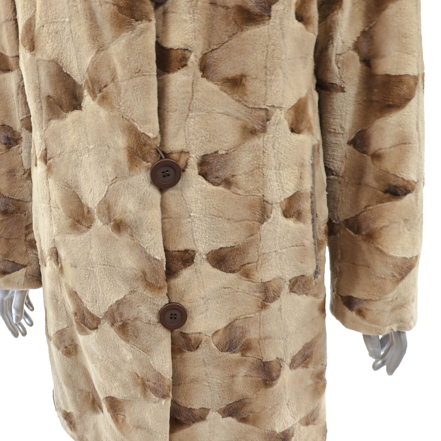 Sheared Reversible Mink Coat- Size M