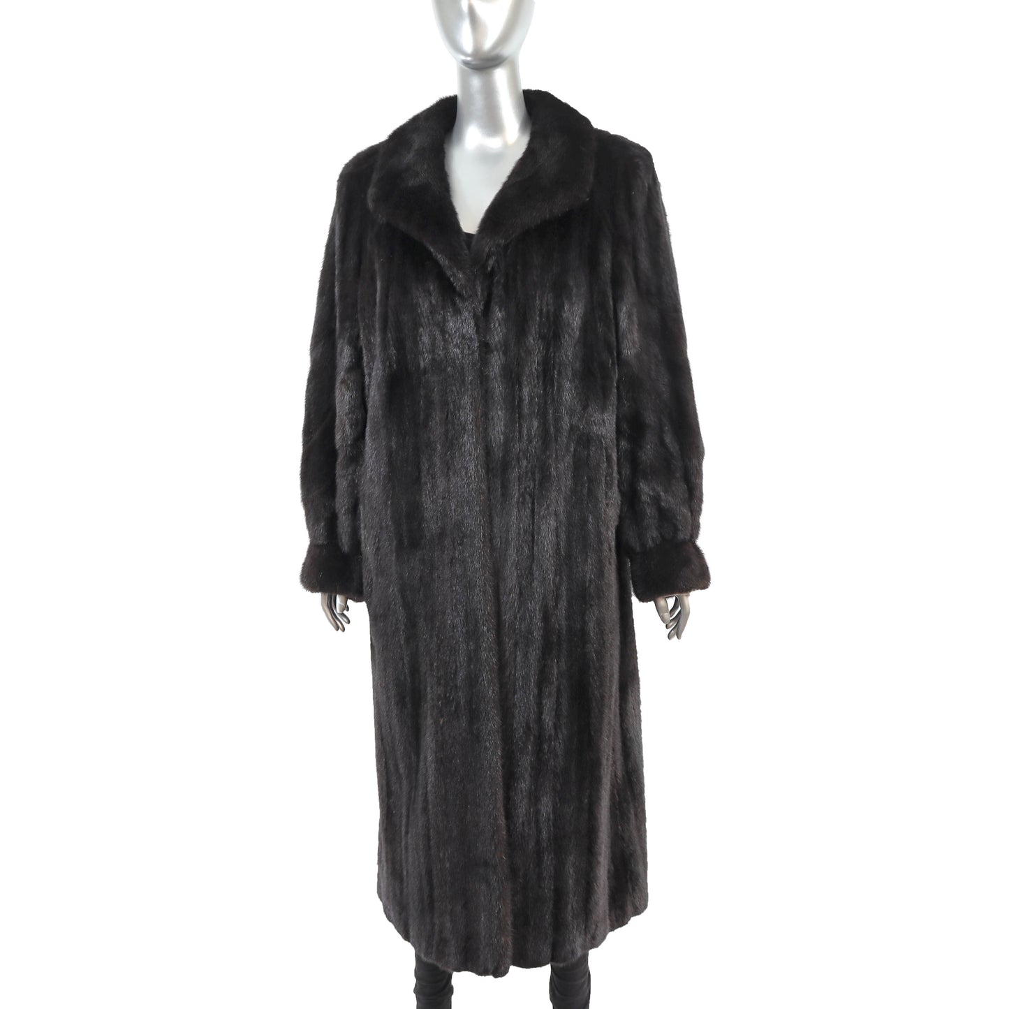 Black Mink Coat- Size L