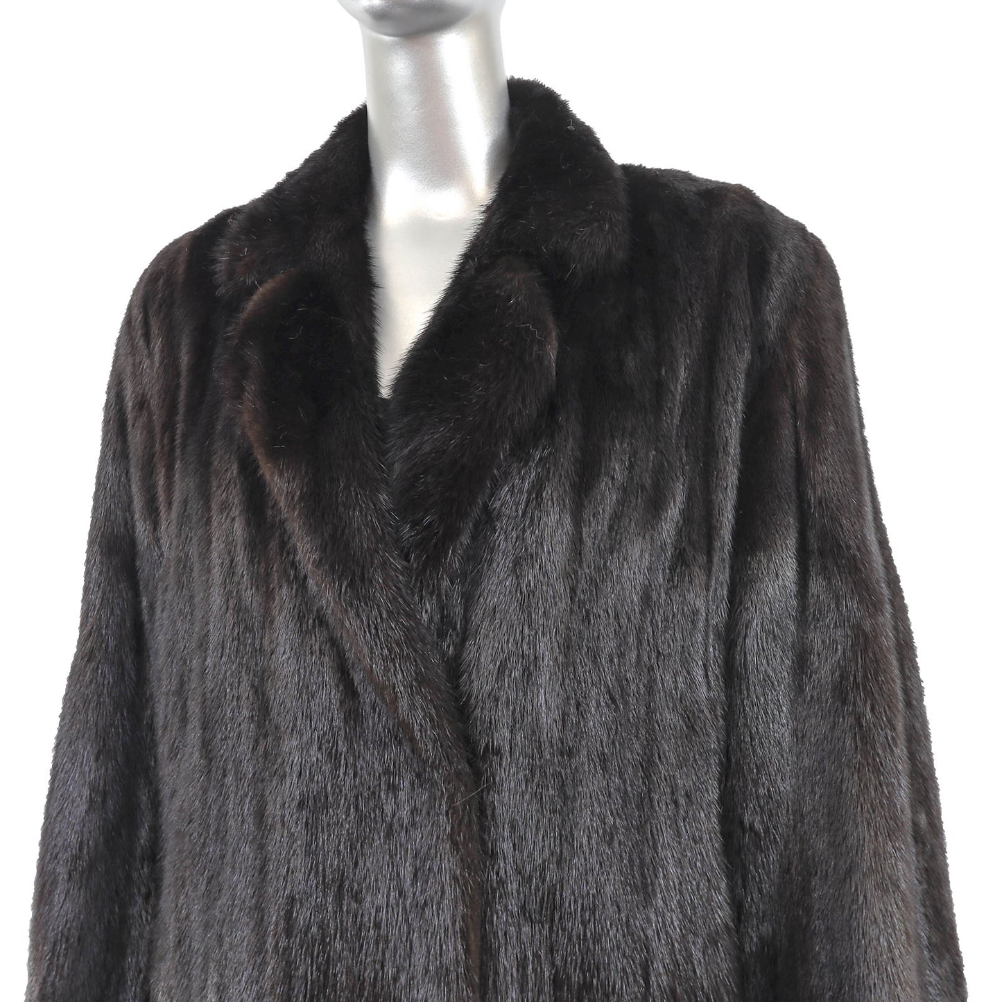 Black Mink Coat- Size M