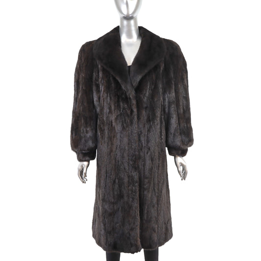 Mahogany Mink Coat- Size M