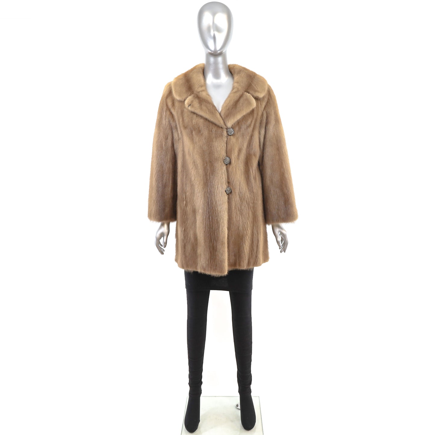 Autumn Haze Mink 3/4 Coat- Size M