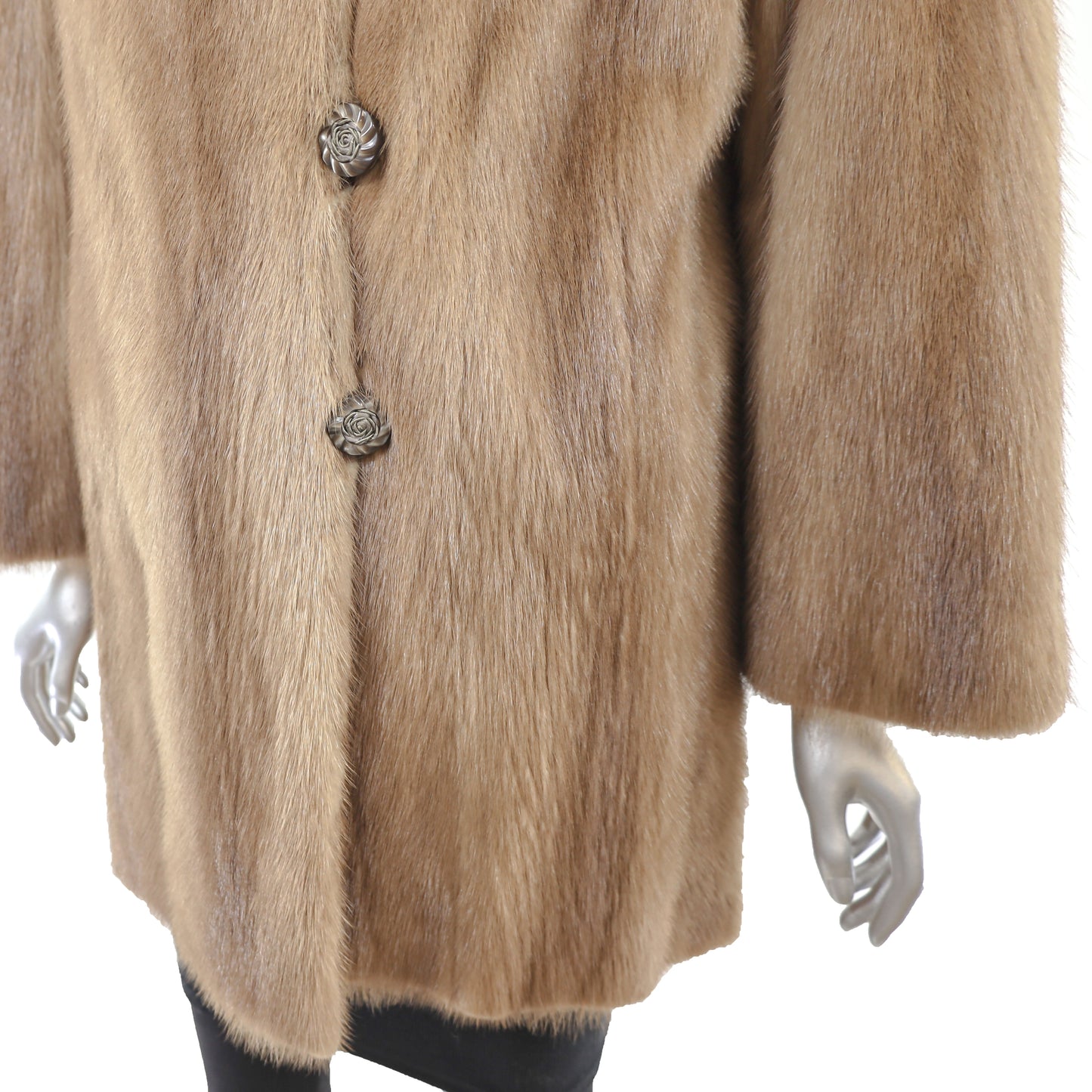 Autumn Haze Mink 3/4 Coat- Size M