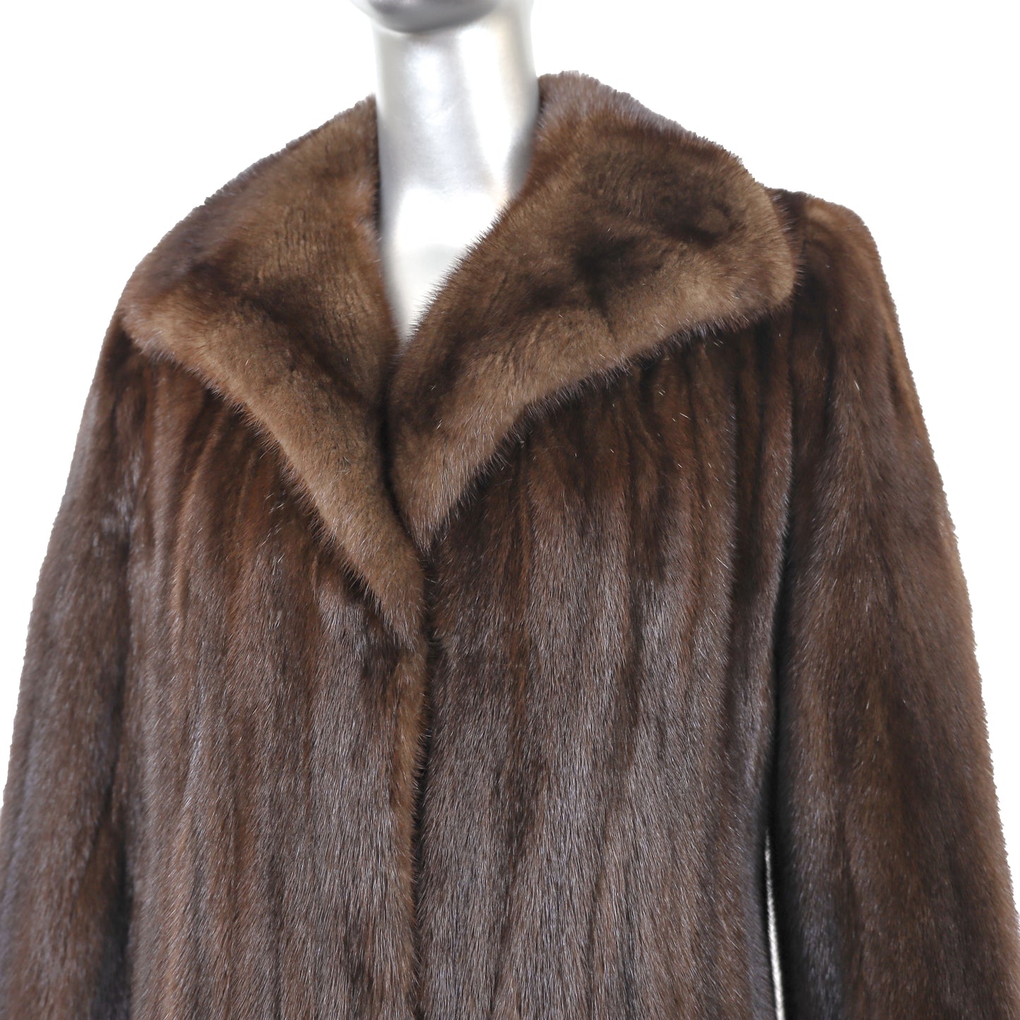 Brown Mink Coat- Size S