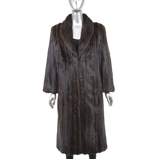 Brown Mink Coat- Size S