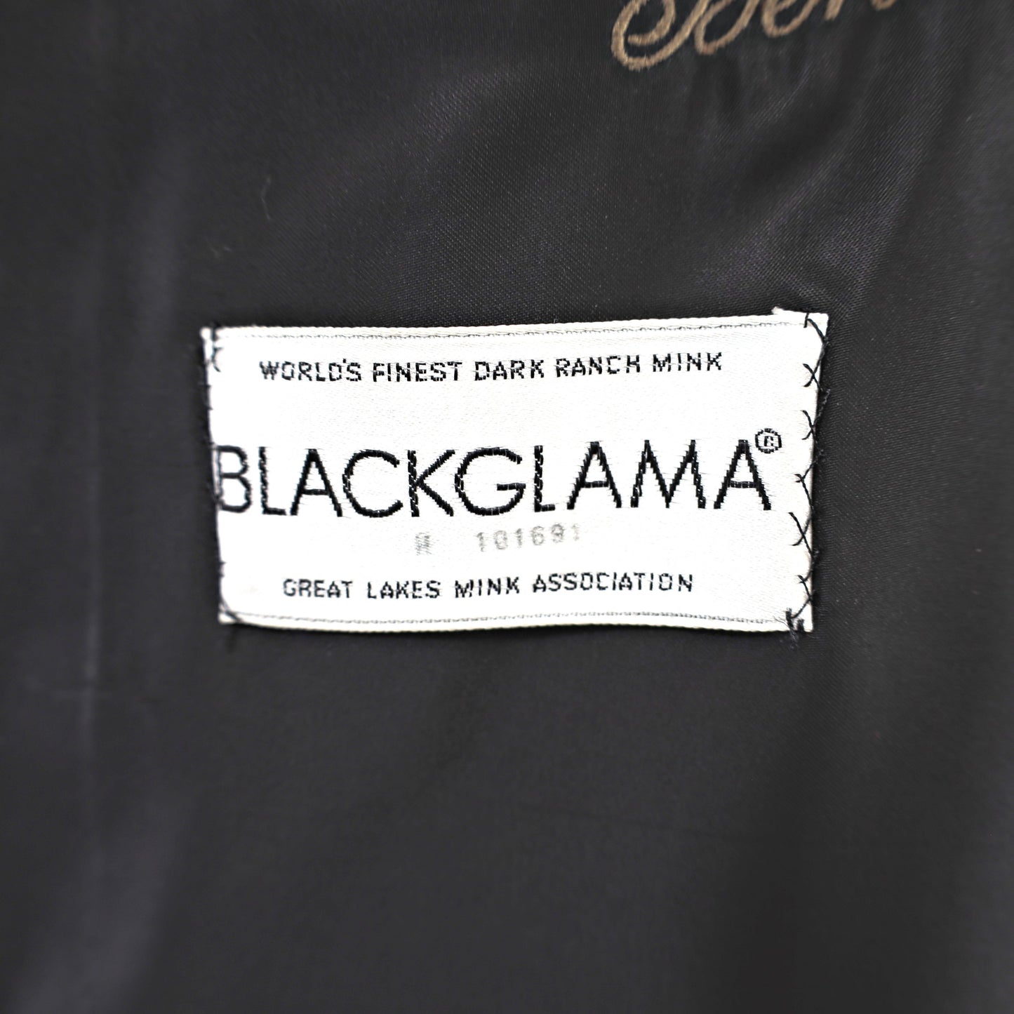 Blackglama Black Mink Coat- Size M